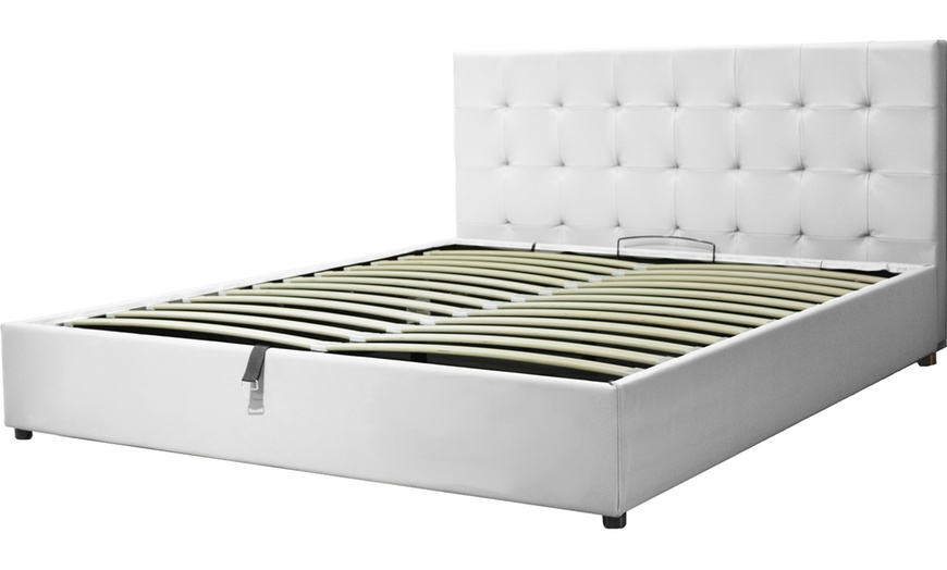 Image 3: Lit coffre "Tokyo" Simili cuir, matelas en option, Sampur