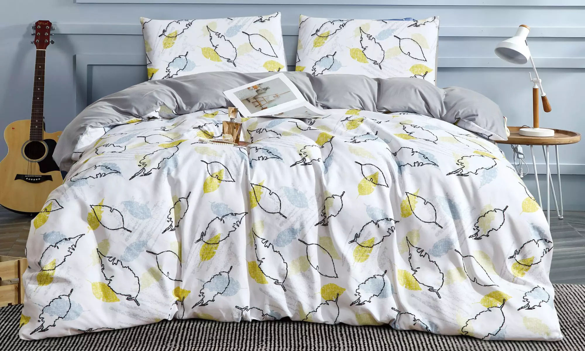 Reversible Easy Care Printed Duvet Set in Various Styles