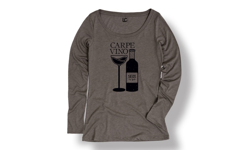 Women's Wine Themed Graphic Tees | Groupon Goods