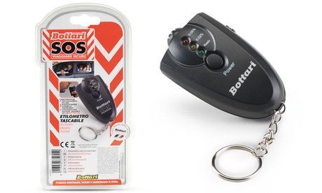 1 o 2 etilometri portachiavi Bottari con luce LED
