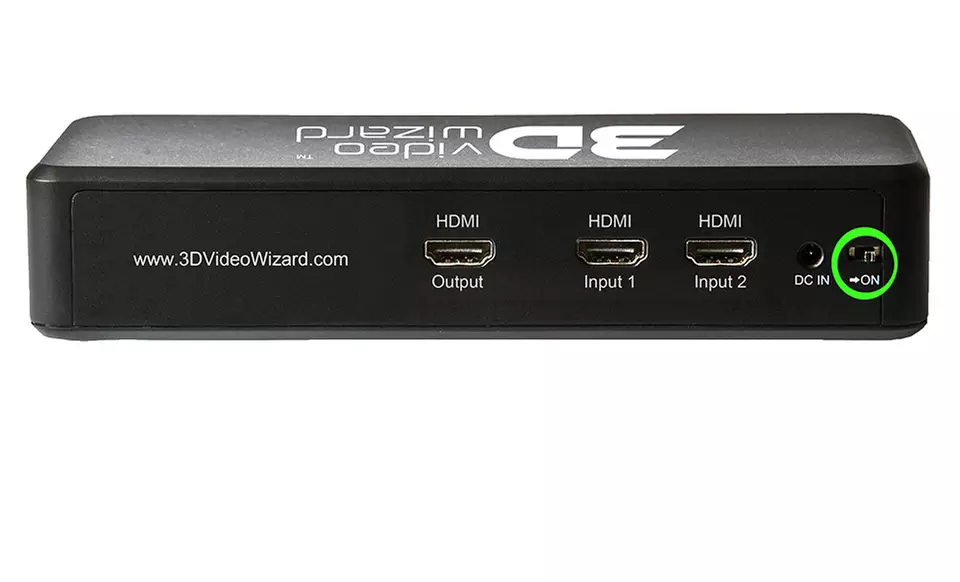 3D Video Wizard Upconverting Console with 2 Pairs of Adult 3D Glasses. Free Returns. - Second Medium