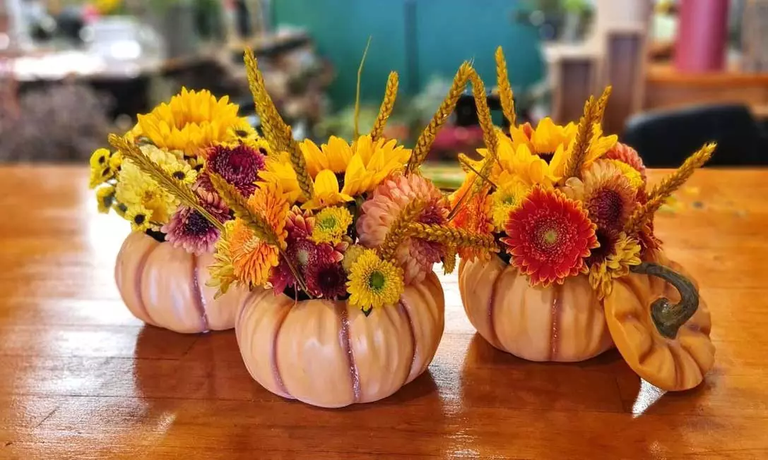 Experience Creativity with Pumpkin Arrangement Workshop for One or Two at The Bloomerie (Up to 50% Off) - Primary Image