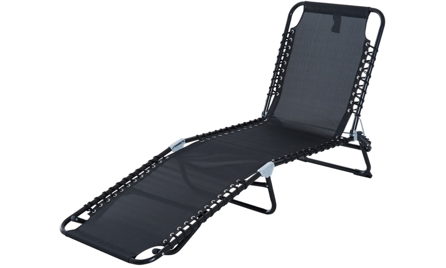 Image 4: Zero Gravity Lie Flat Lounger