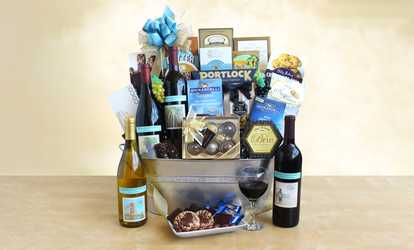 Givens & Co California California Wine and Artisan Snacks Gift Basket