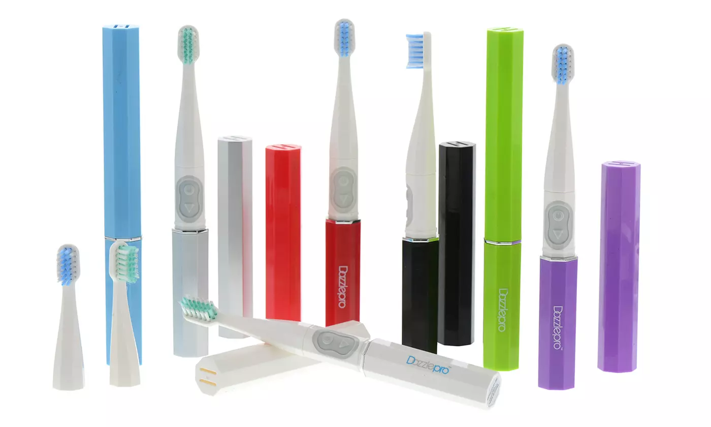 Dazzlepro Travel Sonic Toothbrush with Replacement Heads  - Primary Image