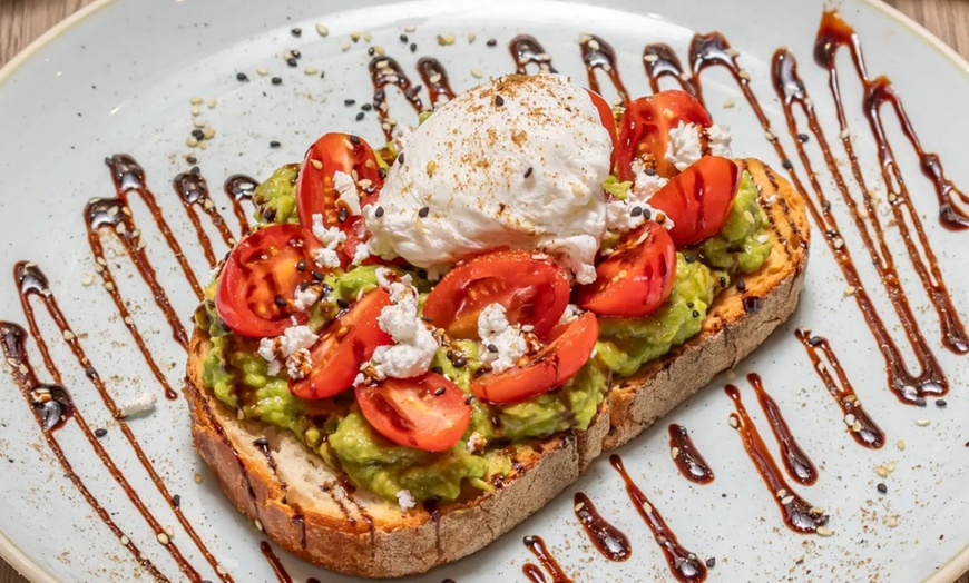 Image 1: Breakfast Main with Coffee for One, Two, or Four People 