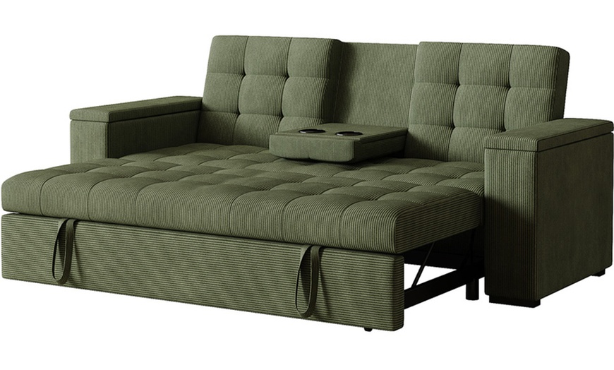 Image 37: Canapé convertible "Tilia" 3 places en tissu Kocoon