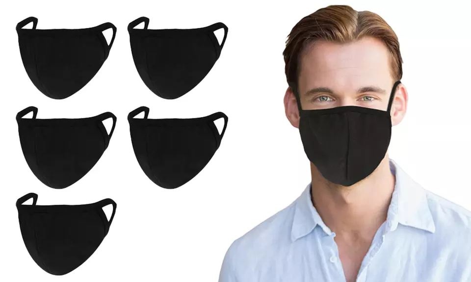 1, 5 ou 10 masques en coton réutilisables - Primary Image