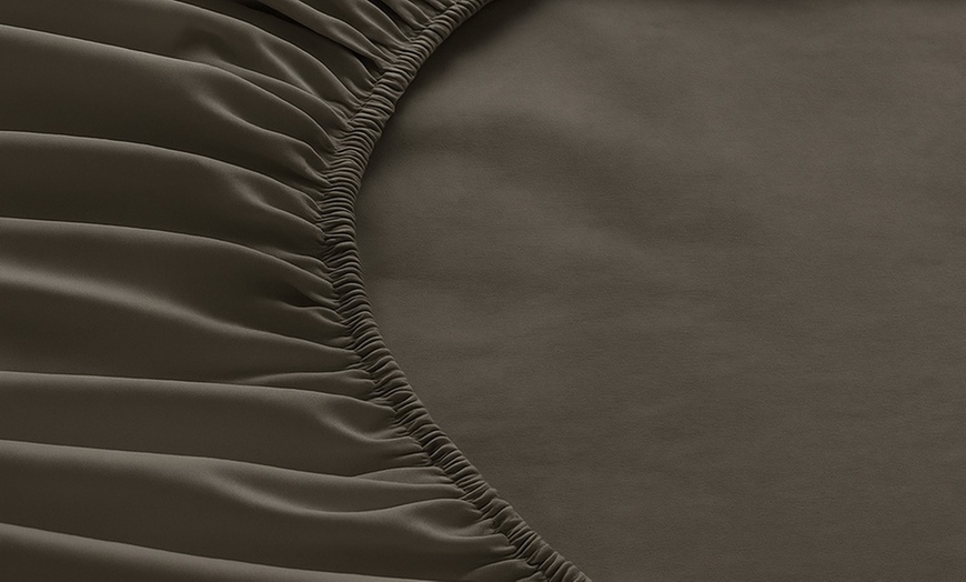 Image 3: Komfort-Spannbetttuch, tiefe Tasche 22–42 cm, Sampur