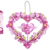 Image 1: LEGO Inspired Heart Wreath Building Blocks