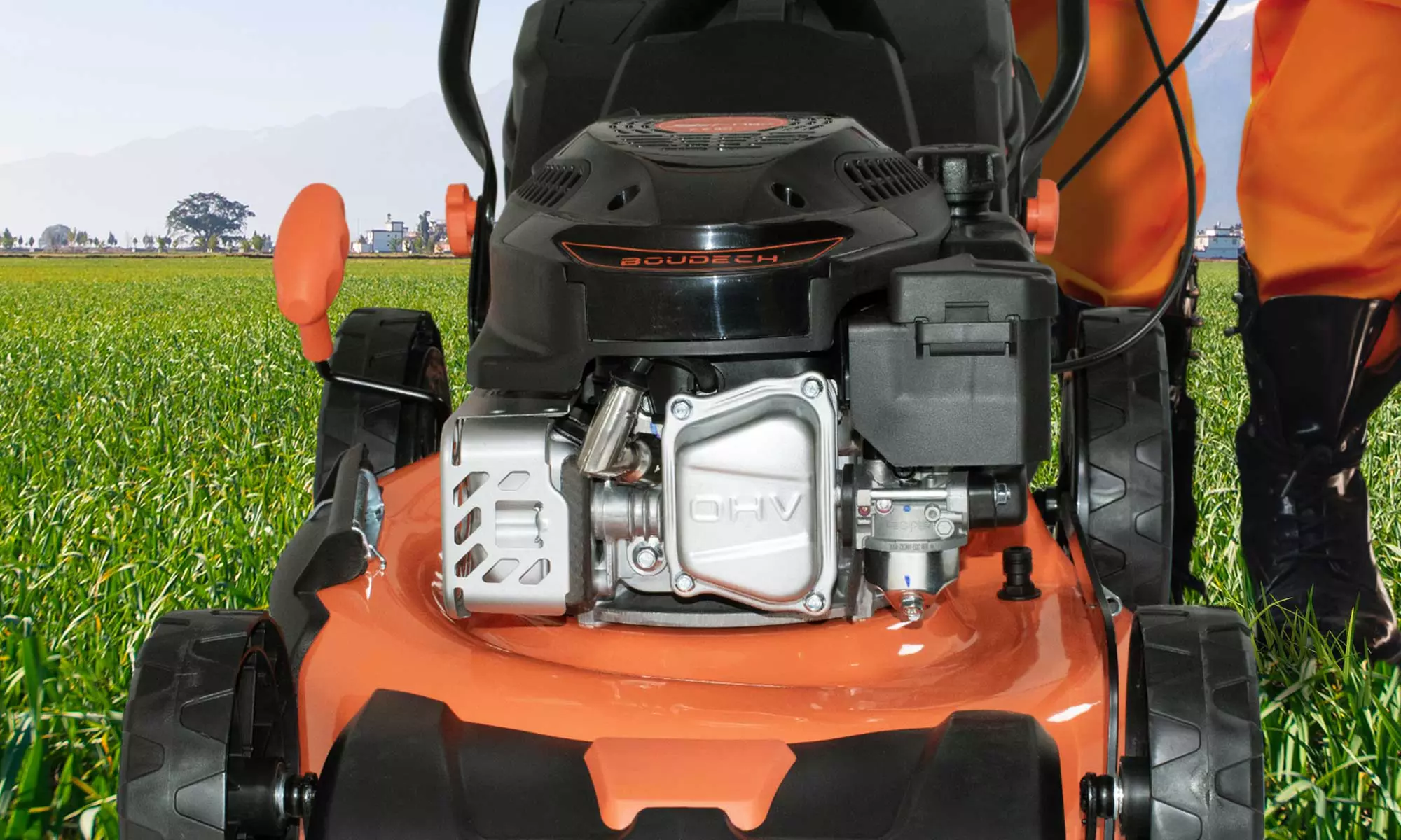 Cortacésped de gasolina de 4 tiempos