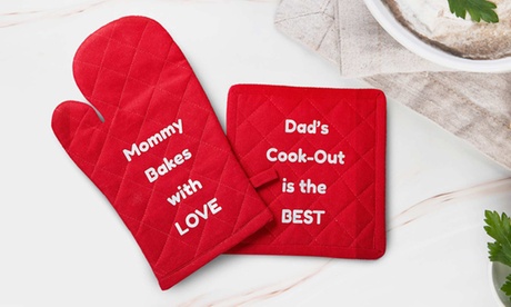 Guanto da forno e presina personalizzabili offerti da Photobook Europe (sconto fino a 56%)