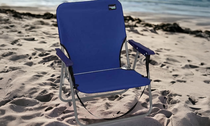 Image 2: Set de 2 sillas de playa plegables con asa, de Tienda Eurasia