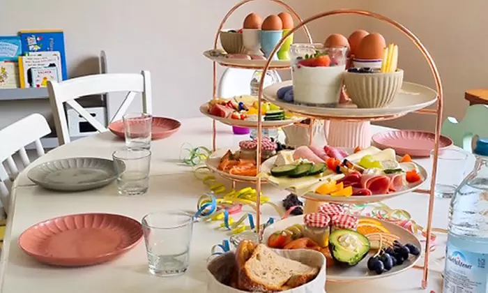 Frühstücks-Etagere für 2 oder 4 Personen