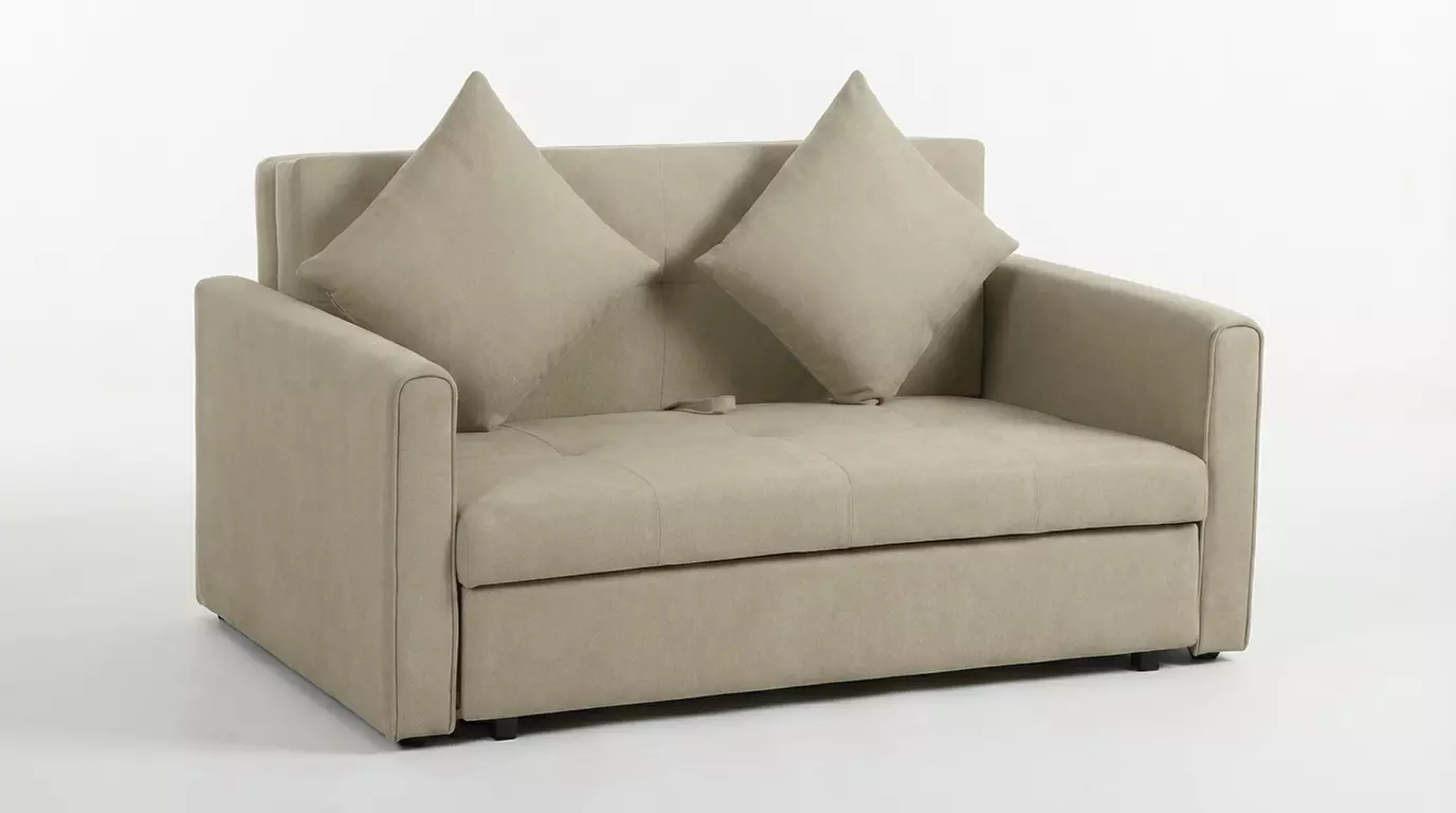 2 Seater Sofa Bed Convertible Bed Settee with 2 Cushions