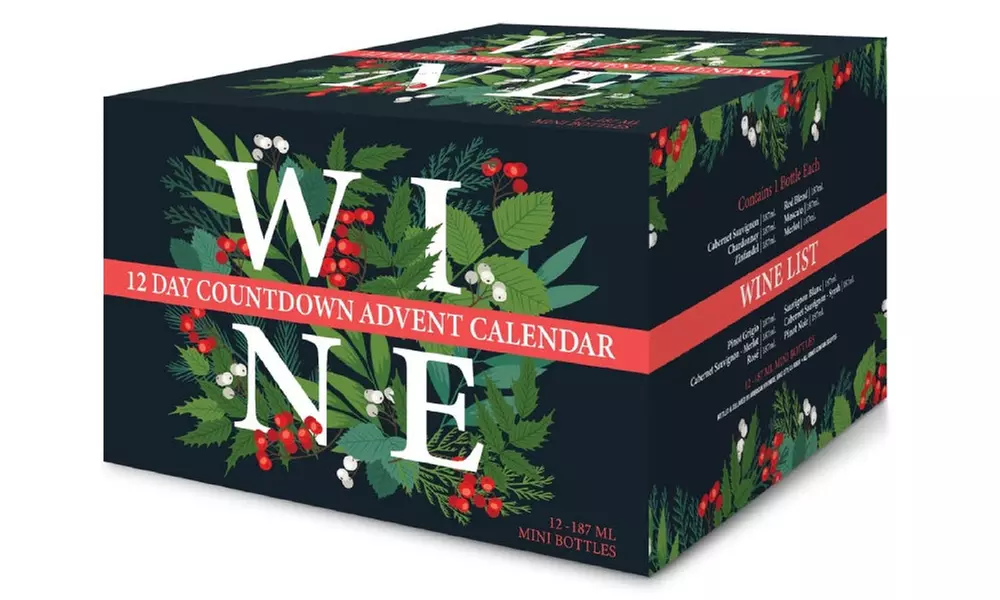 The Ultimate Holiday Wine Advent Calendar: 12 or 24 Mini Bottles