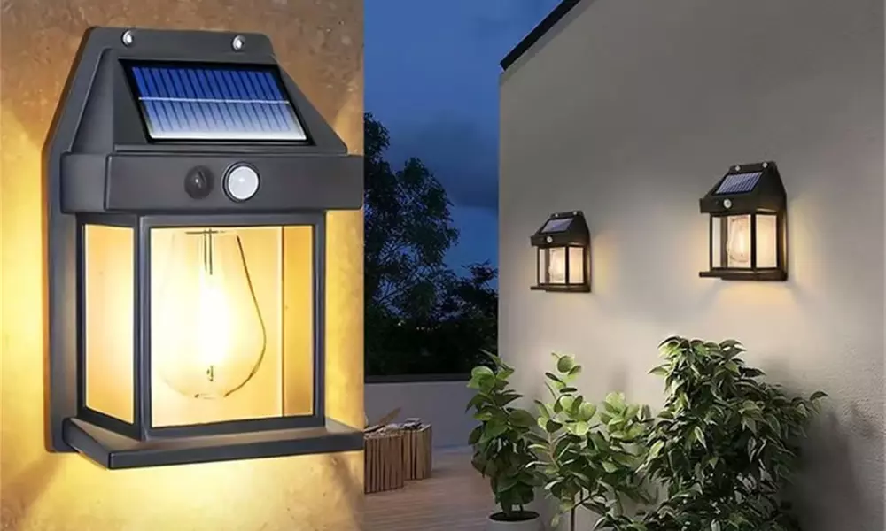 Up to Four Pieces of Motion Sensor Solar Wall Lights