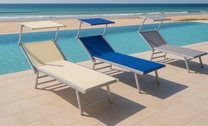 Lettino prendisole in alluminio Luxury Lettino prendisole in alluminio Luxury