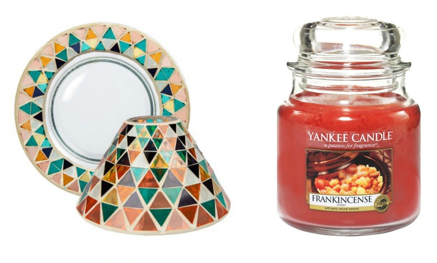 Image 2: Yankee Candle Shade with Tray