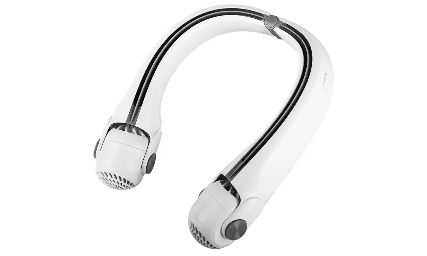 MounTEK Hands-Free Bladeless Neck Fan with 3 Speeds & 360-Degree Cooling