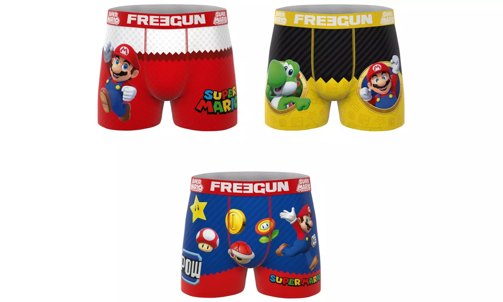 Lot de 3 boxers homme Freegun en microfibre