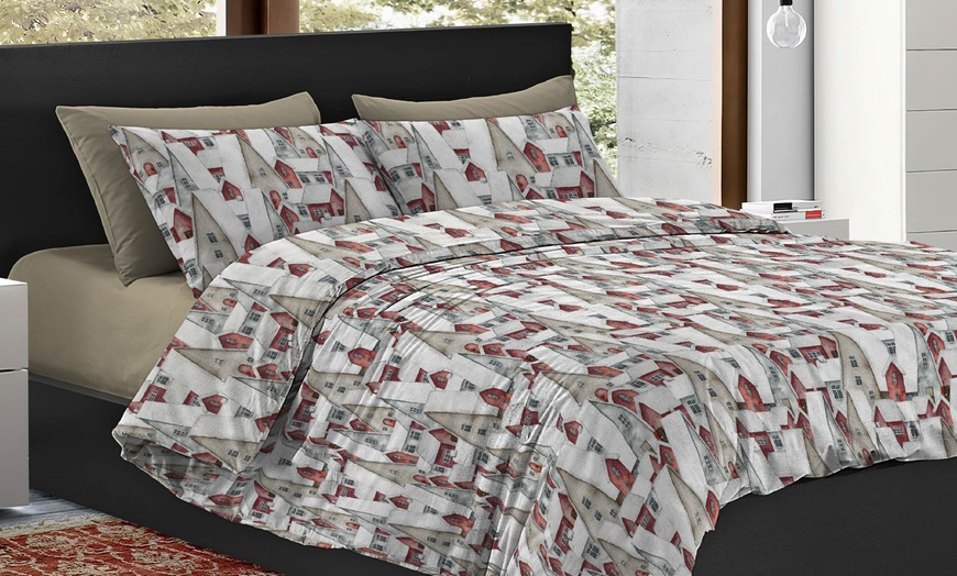 Image 3: Funda nórdica de microfibra para cama doble con 2 fundas de almohada