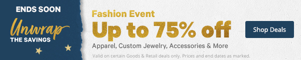 Unwrap the Savings - Apparel & Accessories Event