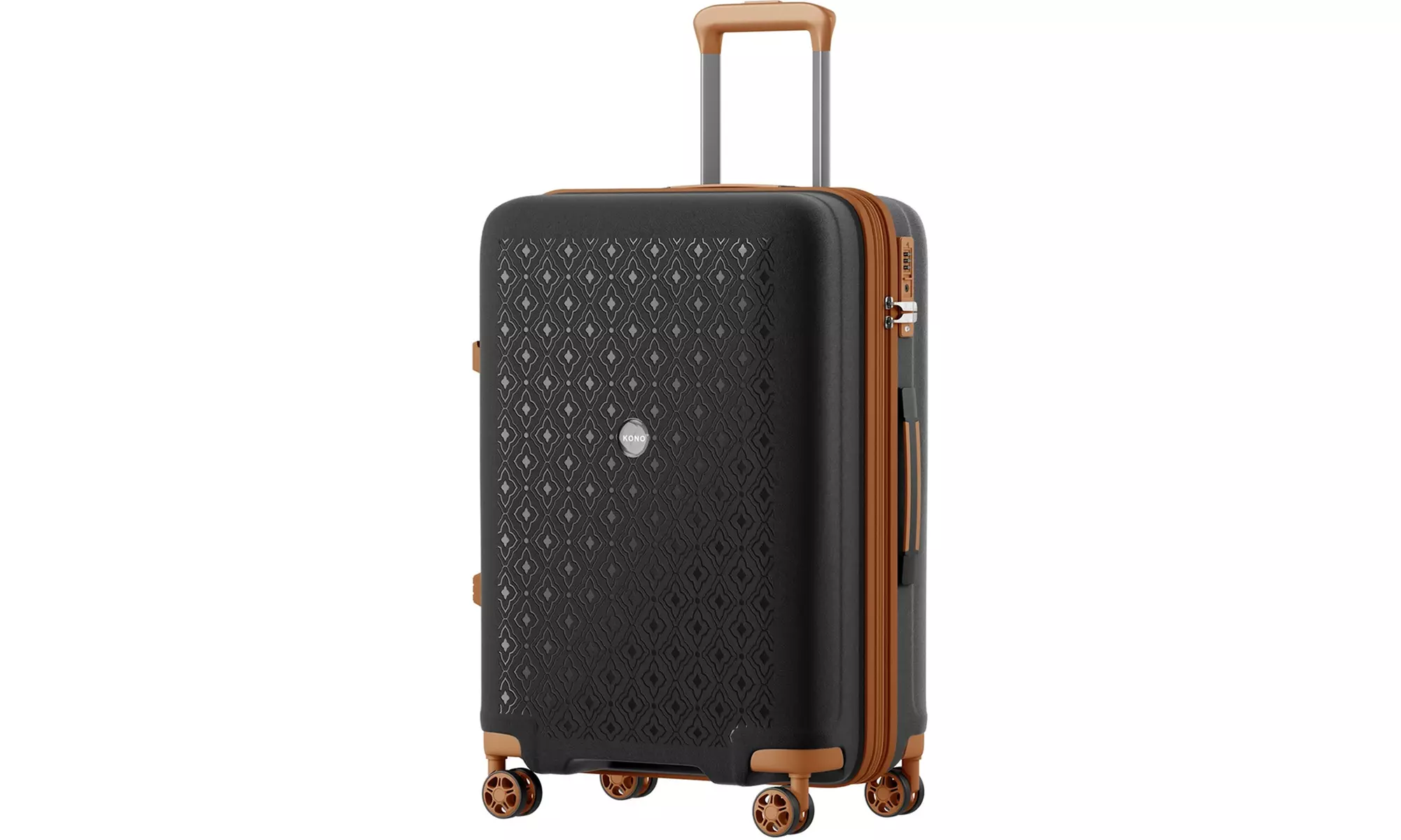 1 / 3x KONO Hartschalen-Reisekoffer mit TSA-Schloss