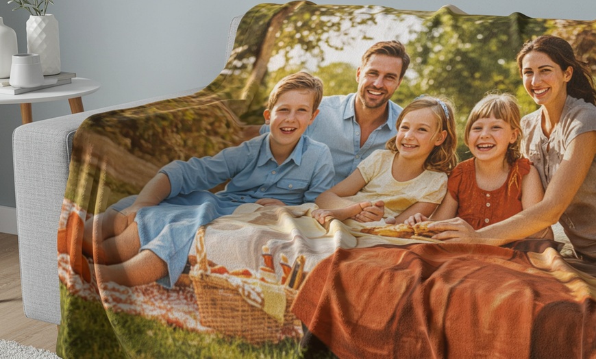 Image 4: Personalized Fleece Photo Blanket (3 Sizes) from Printerpix (Up to 92% Off)