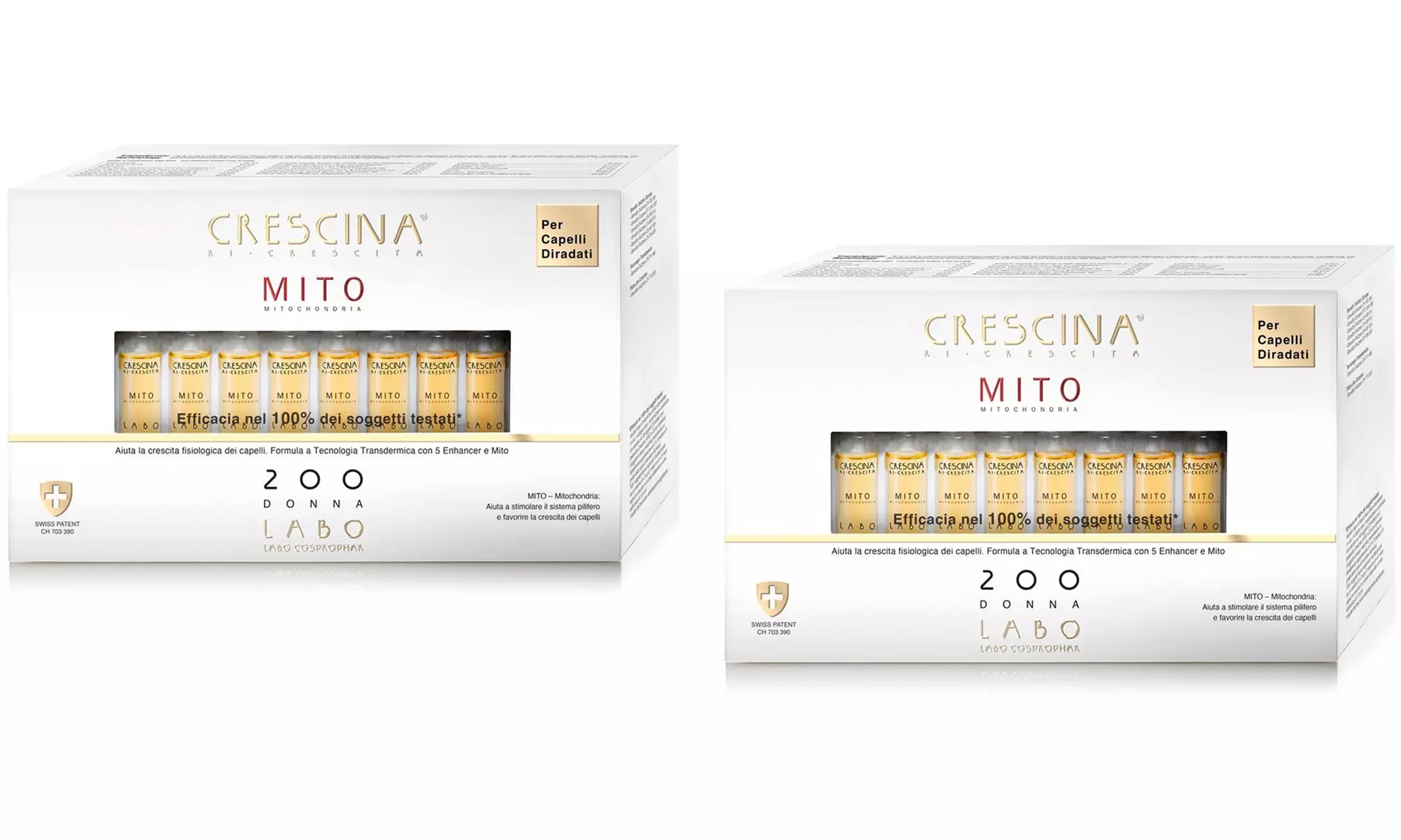 20 o 40 fiale anticaduta Crescina Transdermic Ri-Crescita HB 177