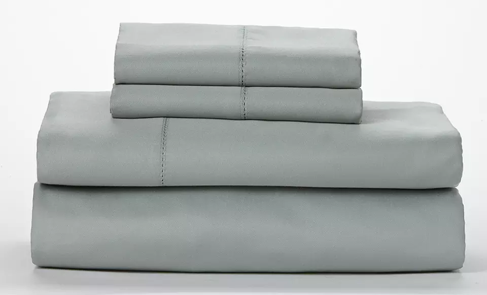 Clearance: 1,000-Thread-Count Wexley Home Cotton-Rich Sheet Set (King) - Primary Image