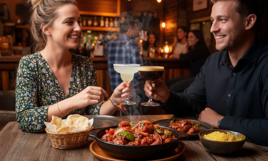 Image 1: Cocktail Duo, Feast & Celebration with Devilled Chicken and Cocktails