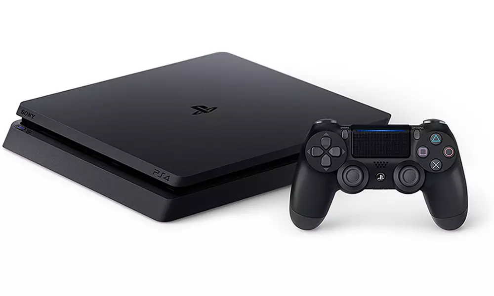 Sony PlayStation 4 Slim 1TB Game Console with DualShock 4 Controller - Second Medium