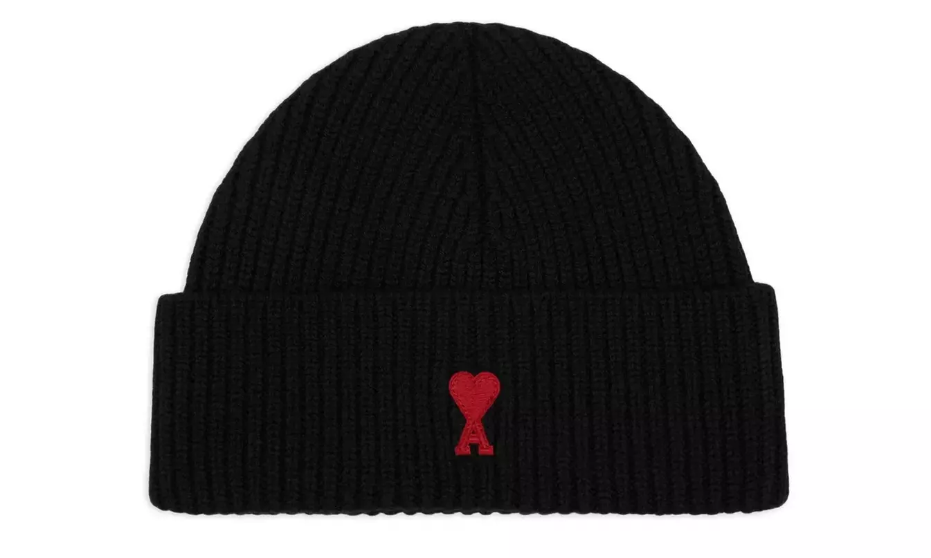 Gorro de lana negro Ami Paris