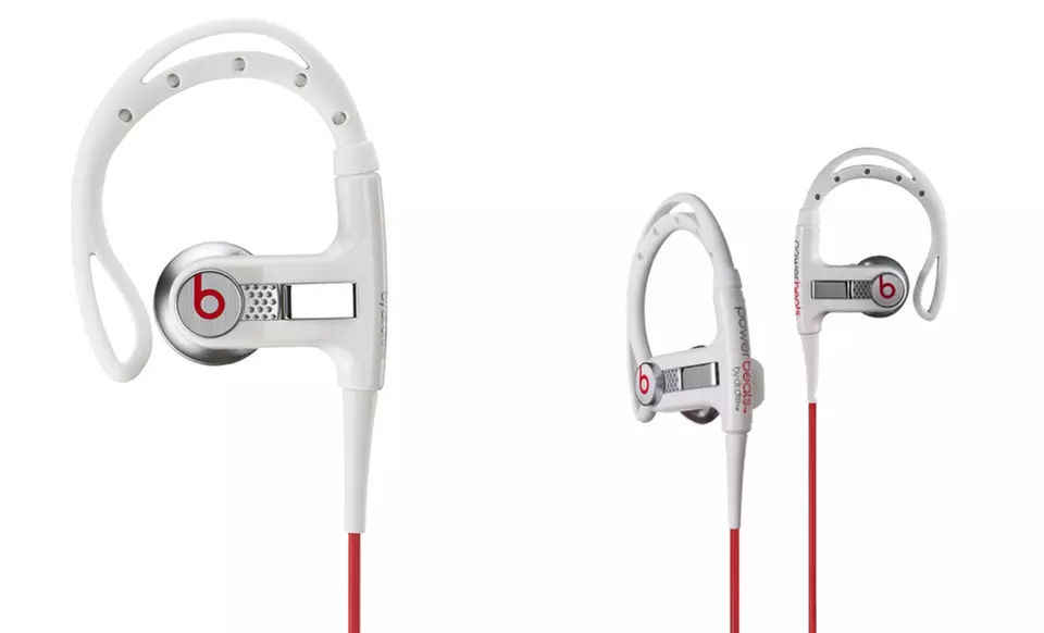 Beats by Dre Powerbeats In-Ear Sport Headphones in Black or White. Free Returns. - Second Medium