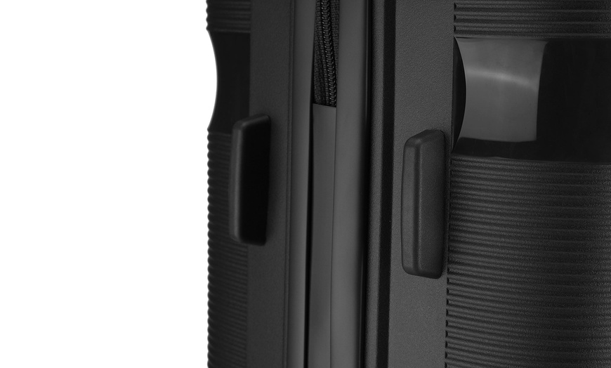 Image 9: Kono 24-Inch Colourful PP Hardshell Suitcase with TSA Lock