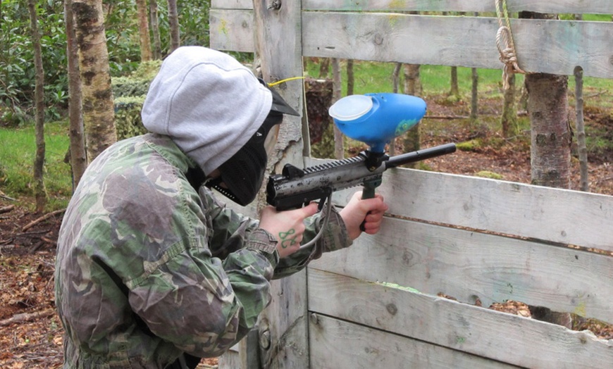 Image 1: Paintball with Lunch and Drinks