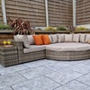 Image 1: Autumn Leaves Geneva Large Rattan Modular Corner Sofa 