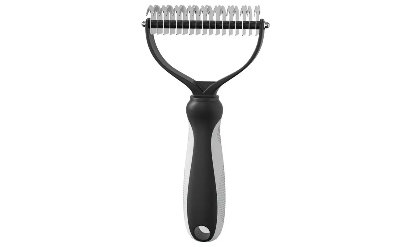 Pet Grooming Brush Double Sided Shedding Dematting Undercoat for Dogs Cats