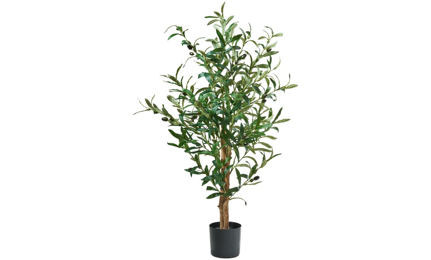 Image 8: Olivo artificial decorativo de 100, 145 o 175 cm con maceta base