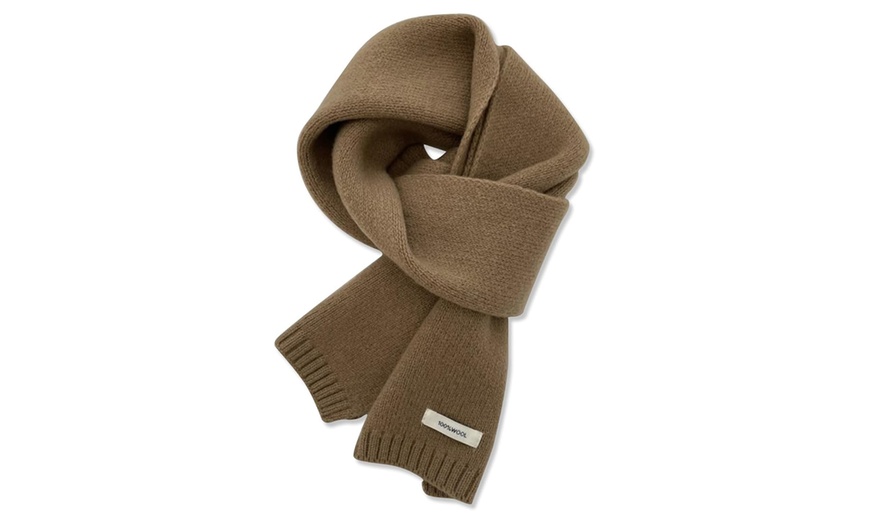 Image 5: Unisex-Strickschal aus Wolle