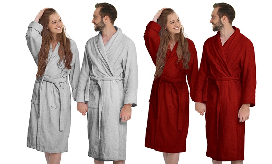 Image 1: Peignoir en coton à séchage rapide
