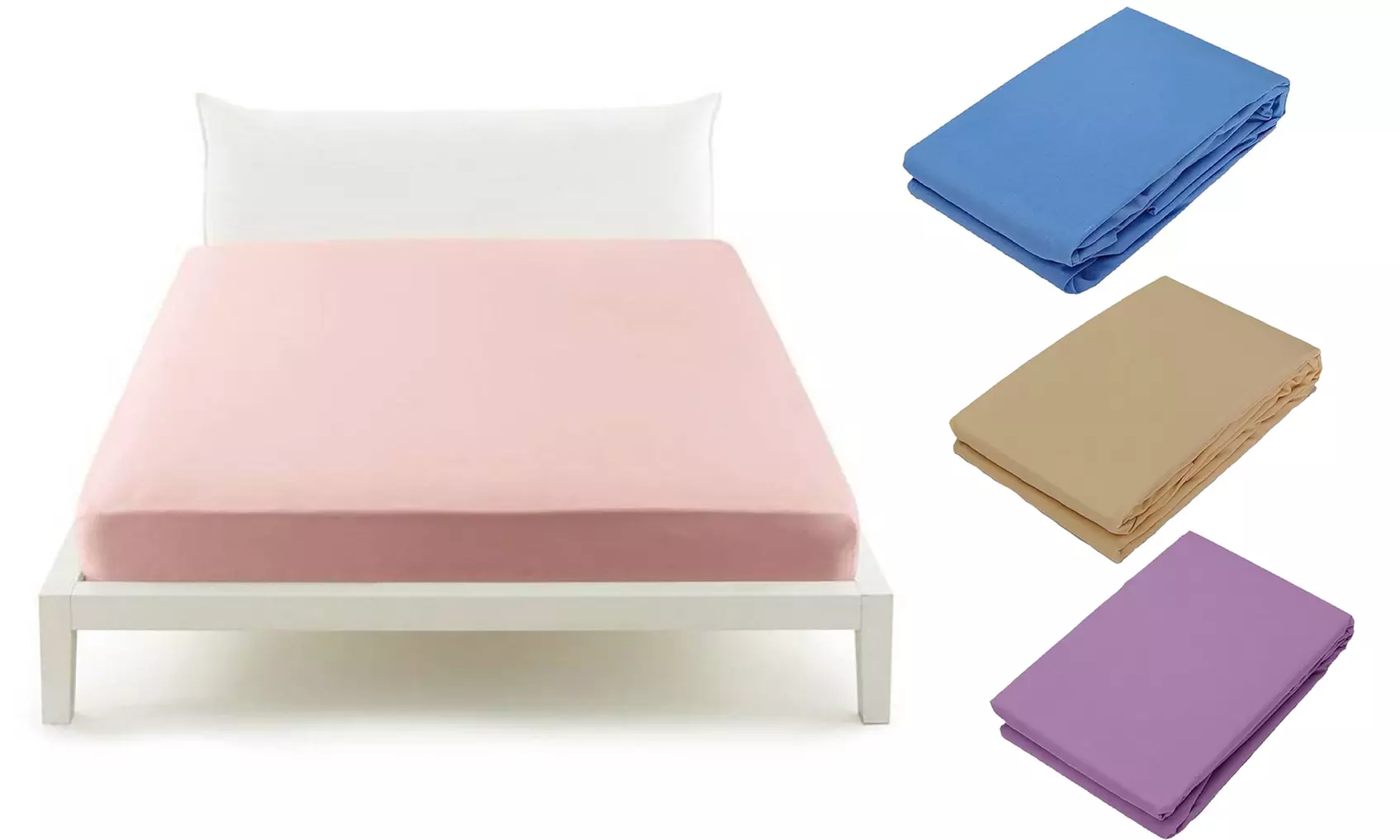 Lenzuolo sotto con angoli 100% cotone Made in Italy di Bassetti