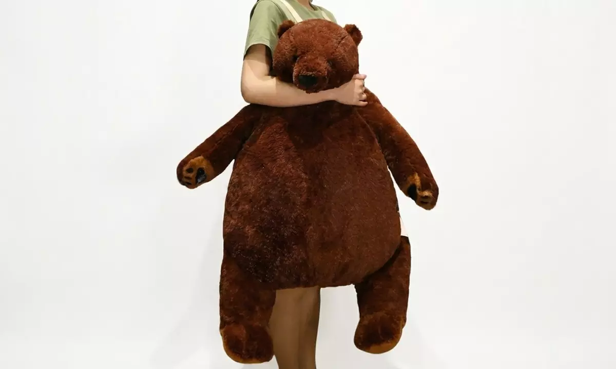 Ultra-Soft Realistic Plush Bear Pillow Toy