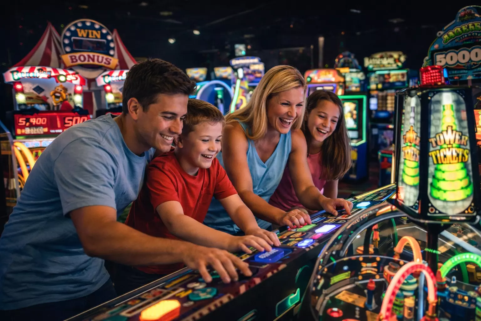 Attractions or Play Card at Big Play Entertainment Center