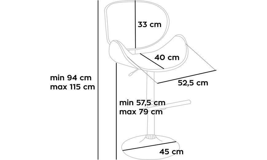 Image 7: Set di 2 sgabelli Frankystar