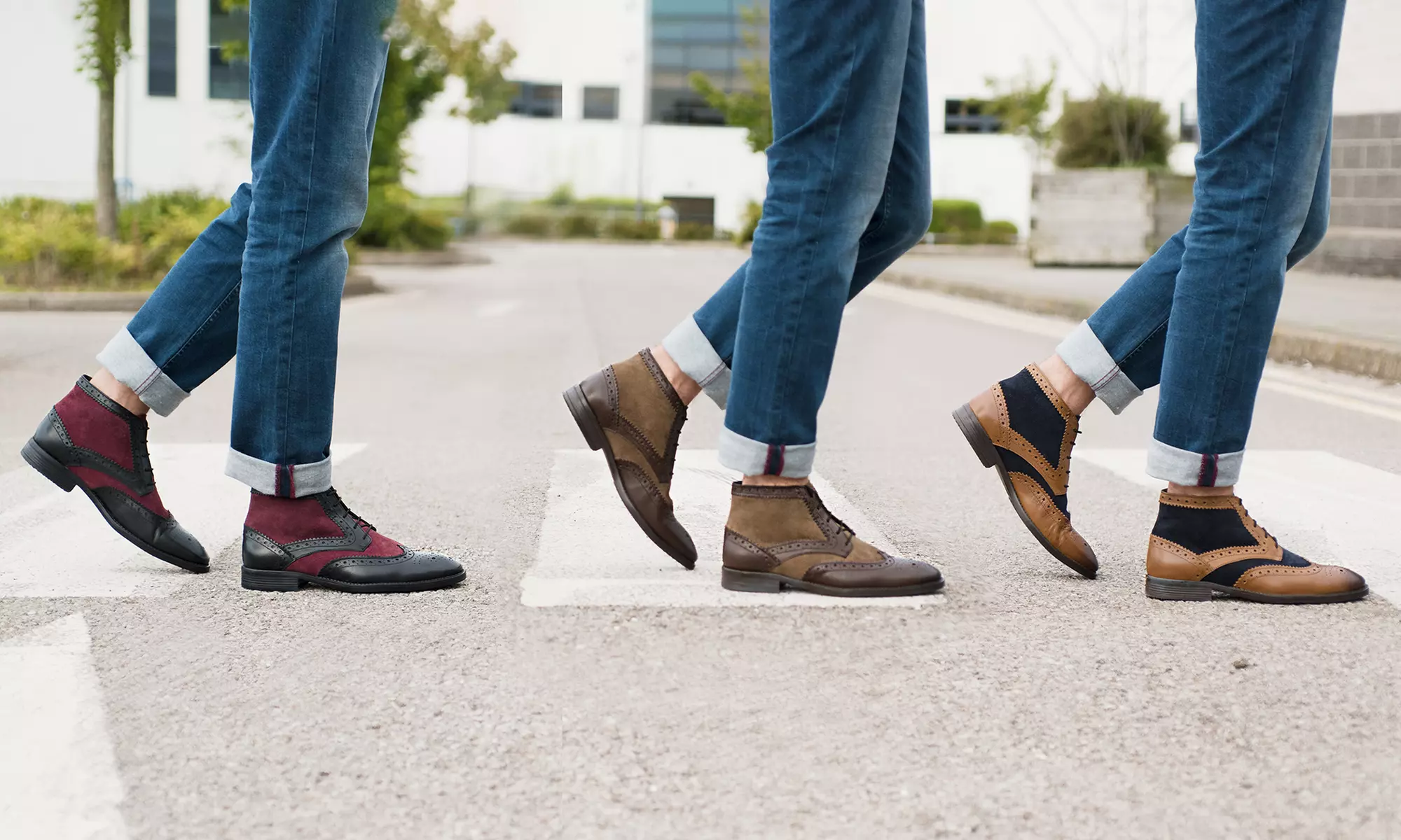 Redfoot Herren-Ankle Boots in Gatsby-Optik in der Farbe nach Wahl - Primary Image