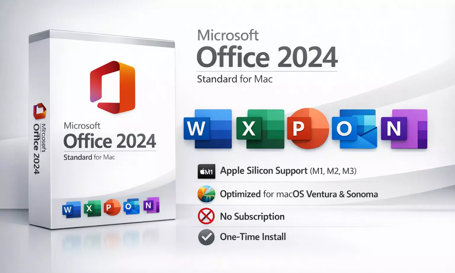 Microsoft Office 2024 Standard for Windows or Mac – Lifetime License