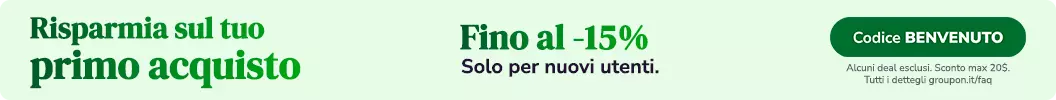 -5% sul tuo primo acquisto di Viaggi e Shopping con il codice BENVENUTO. Sconto max 20€. Solo per nuovi utenti