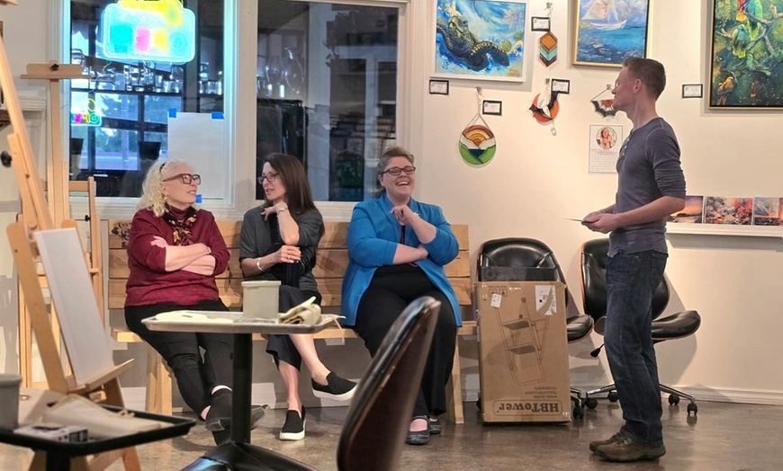 Image 5: Get Creative with Painting Party Package or Parent Night Out 